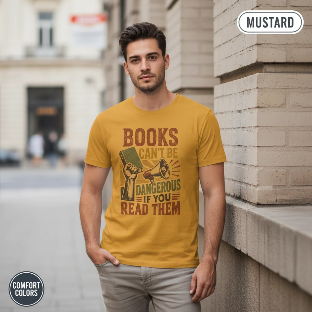 Books Can't Be Dangerous Banned Books T-Shirt