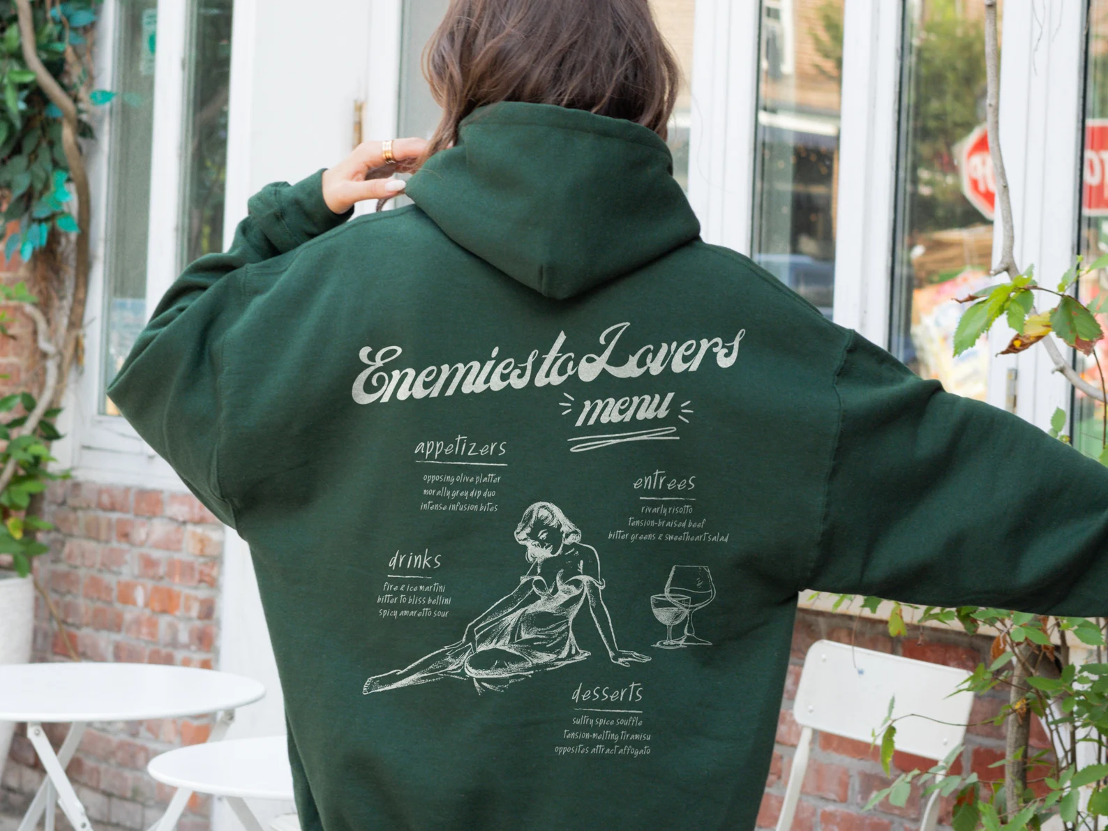Enemies to Lovers Retro Bookish Hoodie