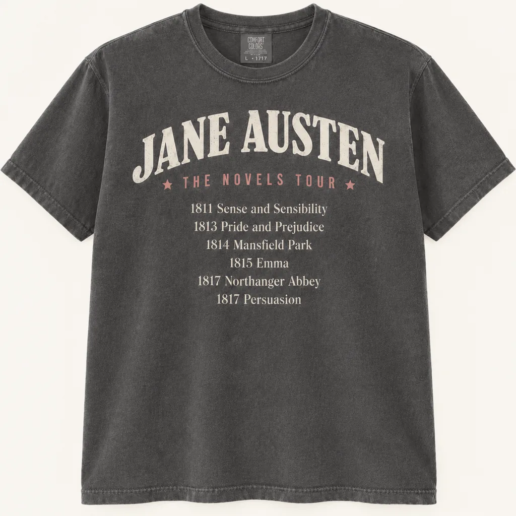 Jane Austen Novels World Tour T-Shirt